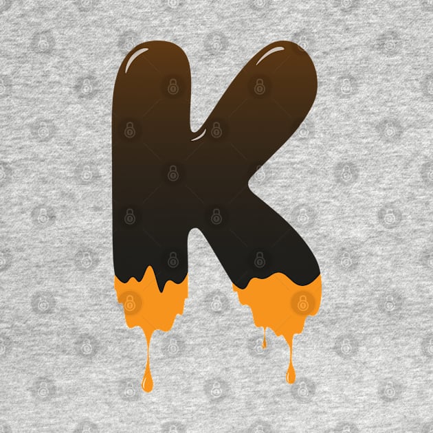 Chocolate Alphabet Letter K by Kangina